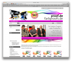 The online shop of Proof.de
