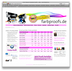 Home page of farbproofs.de