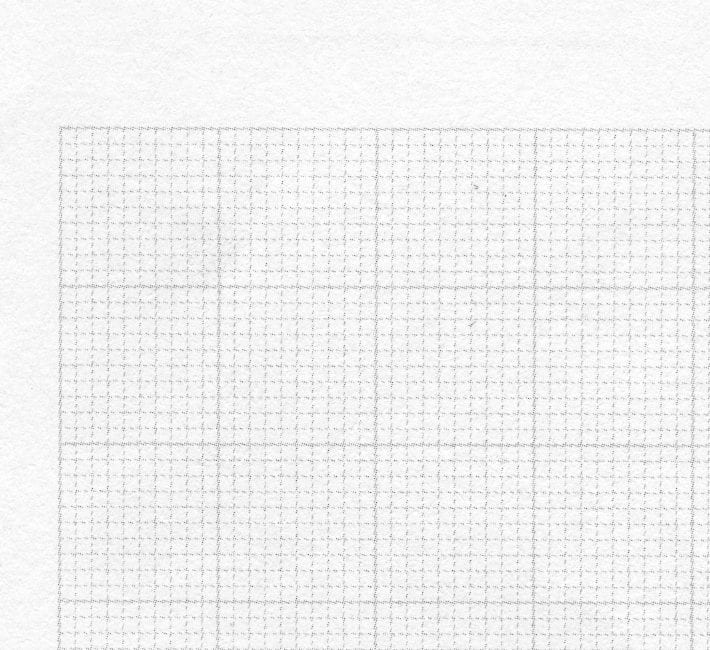 No Moiré in a millimetre grid: 15° grid angle, 80 screen