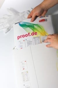 proof.de - Insert into packaging