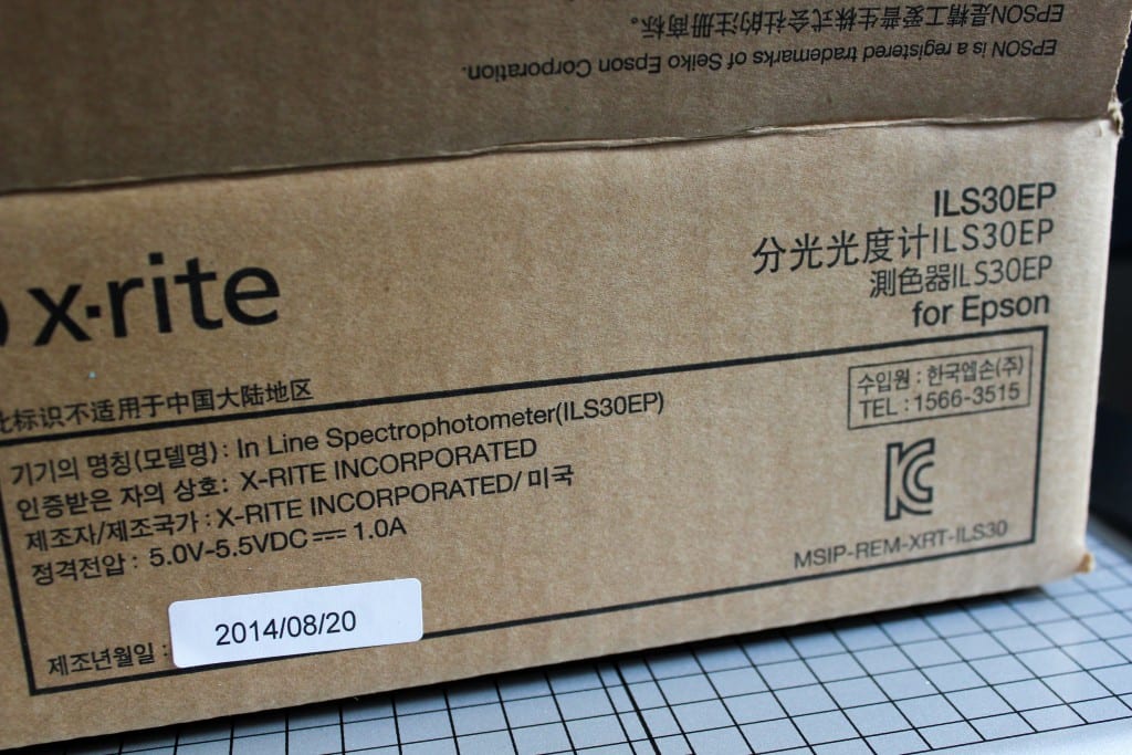 X-Rite Spectroproofer ILS30 Packaging